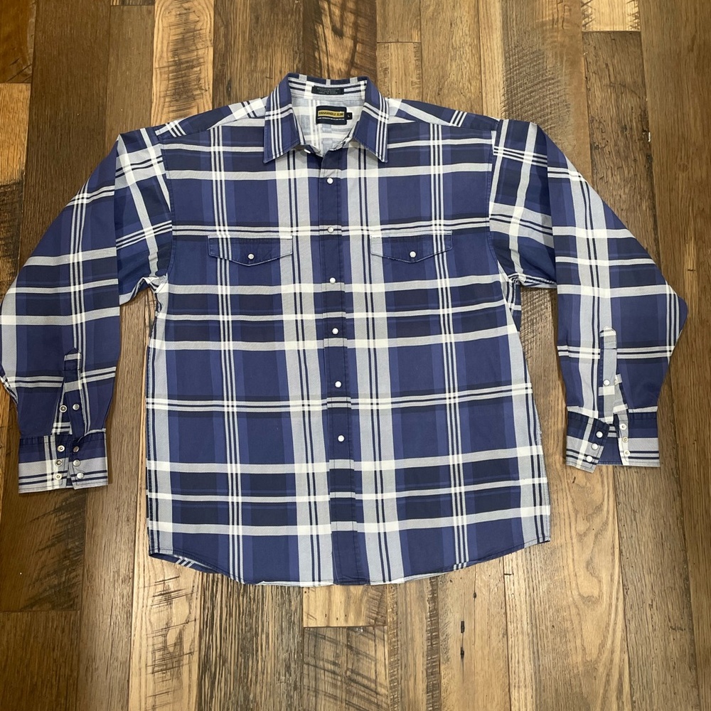 NWOT Panhandle Slim Western anti-wrinkle Shirt men L